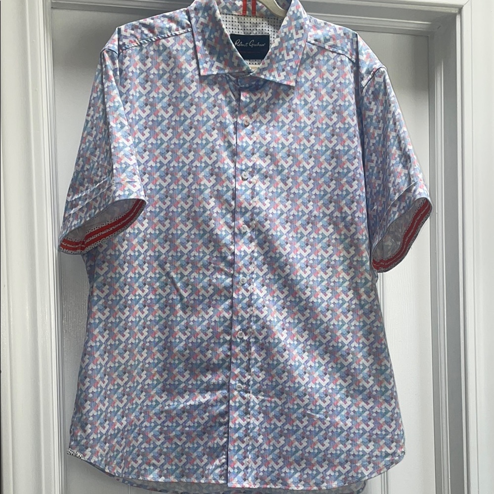 Robert Graham Multi color Patterned Shirt Size 3XL